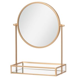 Lusterko kosmetyczne z tacką GEMMY, Ø 20 cm 438687