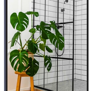 Lustro 100×110 W Czarnej Ramie Aluminiowej Mat Loft Bez Oświetlenia Loftowe 740173