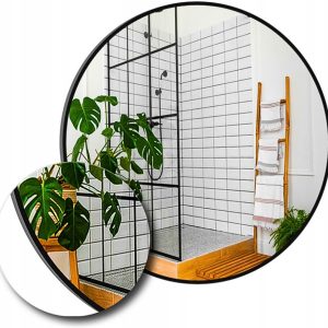 Lustro 110 W Czarnej Ramie Aluminiowej Loft Bez Oświetlenia 741109 Lustro 110 W Czarnej Ramie Aluminiowej Loft Bez Oświetlenia 741109