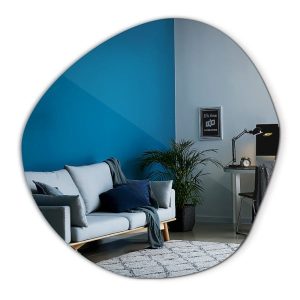 Lustro Asymetryczne Bezramowe Ścienne Loft Plama 86×87 cm 106972 Lustro Asymetryczne Bezramowe Ścienne Loft Plama 86×87 cm 106972