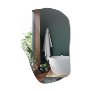 Lustro Asymetryczne Dekoracyjne w Oryginalnym Stylu – 80 cm x 52 cm 732804 Lustro Asymetryczne Dekoracyjne w Oryginalnym Stylu – 80 cm x 52 cm 732804