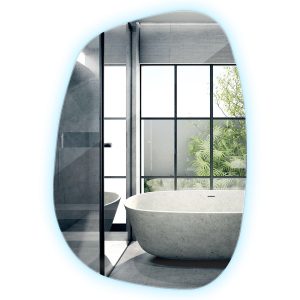 Lustro Asymetryczne LED Ścienne | Światło Zimne | 55 x 38 cm | Wallfluent 775738 Lustro Asymetryczne LED Ścienne | Światło Zimne | 55 x 38 cm | Wallfluent 775738