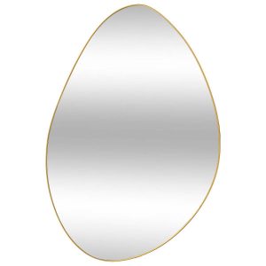 Lustro asymetryczne w złotej ramie ROMAN, 60 x 40 cm 438536 Lustro asymetryczne w złotej ramie ROMAN, 60 x 40 cm 438536