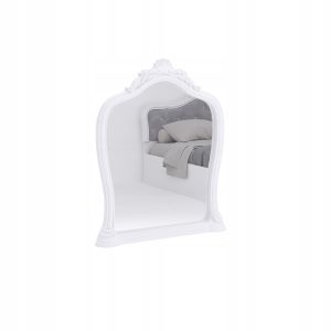 Lustro białe Diamante eleganckie 88x100cm poliuretan 262540 Lustro białe Diamante eleganckie 88x100cm poliuretan 262540