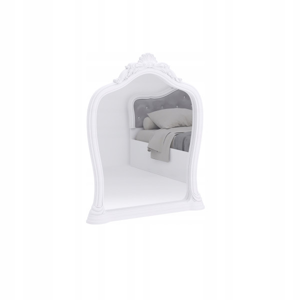 Lustro białe Diamante eleganckie 88x100cm poliuretan 262540