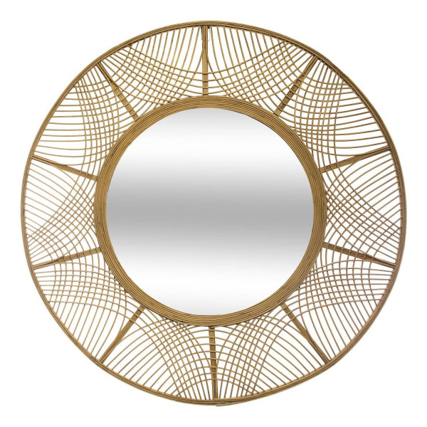 Lustro boho w bambusowej ramie INA, Ø 89 cm 102567