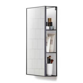 Lustro Cubiko czarne prostokątne 95270