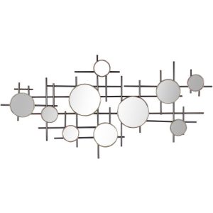 Lustro dekoracja ścienna 113×55 czarne 302102 Lustro dekoracja ścienna 113×55 czarne 302102