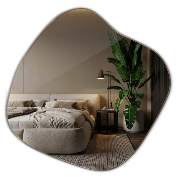 Lustro Dekoracyjen o Organicznym Kształcie marki TULUP 77 cm x 76,6 cm 727605
