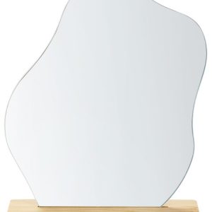 Lustro dekoracyjne 22 x 19 cm bambusowa podstawka 189377 Lustro dekoracyjne 22 x 19 cm bambusowa podstawka 189377