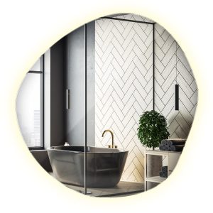 Lustro Dekoracyjne LED | 95,7 cm x 96,6 cm | Naturalne światło | Wallfluent 735176 Lustro Dekoracyjne LED | 95,7 cm x 96,6 cm | Naturalne światło | Wallfluent 735176