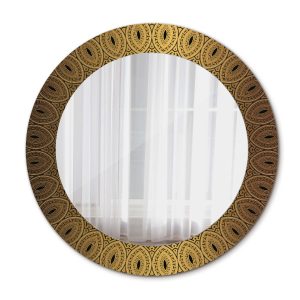 Lustro dekoracyjne Ścienne fi60 okrągłe – Grecki ornament 124796 Lustro dekoracyjne Ścienne fi60 okrągłe – Grecki ornament 124796