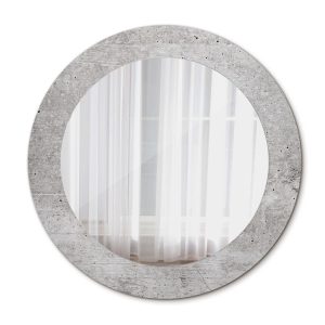 Lustro dekoracyjne Ścienne fi60 okrągłe – Szary beton 124970 Lustro dekoracyjne Ścienne fi60 okrągłe – Szary beton 124970