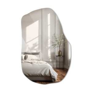 Lustro Dekoracyjne Ścienne o Asymetrycznym Kształcie – 70 cm x 45,5 cm 732809 Lustro Dekoracyjne Ścienne o Asymetrycznym Kształcie – 70 cm x 45,5 cm 732809