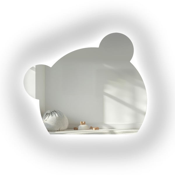 Lustro do dziecięcej łazienki z podświetleniem– PANDA LED 821764