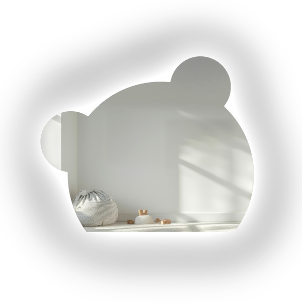 Lustro do dziecięcej łazienki z podświetleniem– PANDA LED 820503