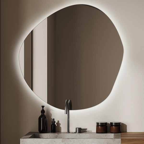 Lustro Do Łazienki LED Podświetlane Dekoracyjne 58x58 cm 117445