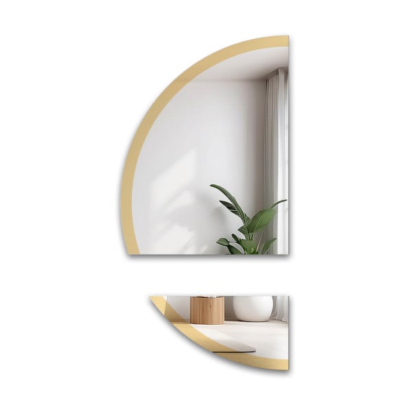 Lustro do toaletki w dwóch częściach w lustrzanej ramce – DOPPIO SHINE 827378