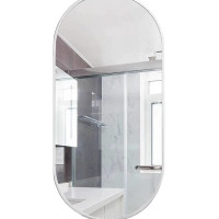 Lustro Elipsa 100x50cm srebrne 723853