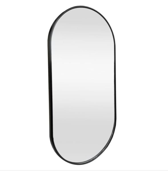Lustro Elipsa 75x40cm czarne G 342379