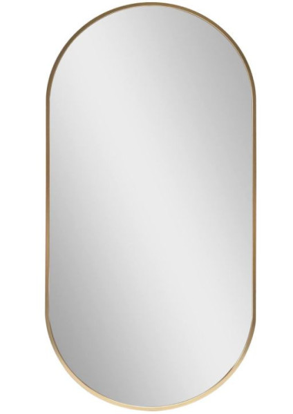 Lustro Elipsa 75x40cm złote GX 342382