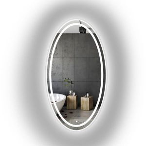 Lustro eliptyczne piaskowane z podświetleniem – FRIDA LED II 1071424 Lustro eliptyczne piaskowane z podświetleniem – FRIDA LED II 1071424