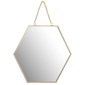 Lustro heksagon na łańcuszku, 21 cm 144412 Lustro heksagon na łańcuszku, 21 cm 144412