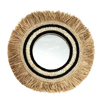 Lustro Kaya boho naturalne okrągłe 81673