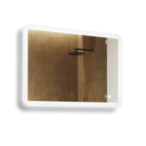 Lustro łazienkowe 100x70cm zaokrąglone – LED Dual, włącznik, mata grzewcza 741934 Lustro łazienkowe 100x70cm zaokrąglone – LED Dual, włącznik, mata grzewcza 741934