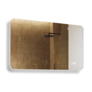 Lustro łazienkowe 120x70cm zaokrąglone – LED Dual, włącznik, mata grzewcza 741935