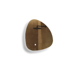 Lustro łazienkowe 54x54cm nieregularne – LED Dual, włącznik 741945