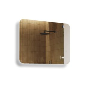 Lustro łazienkowe 80x60cm zaokrąglone – LED Dual, włącznik, mata grzewcza 741929 Lustro łazienkowe 80x60cm zaokrąglone – LED Dual, włącznik, mata grzewcza 741929