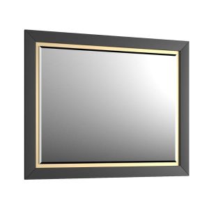 Lustro łazienkowe CHIC 100×80 cm czarne półmat/złote 822447 Lustro łazienkowe CHIC 100×80 cm czarne półmat/złote 822447