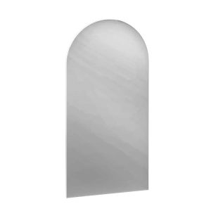 Lustro łazienkowe COCO 50 cm biały połysk półowalne 803247 Lustro łazienkowe COCO 50 cm biały połysk półowalne 803247