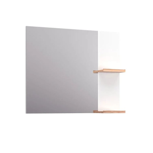 Lustro łazienkowe L-WOOD 79 cm biały połysk 803245
