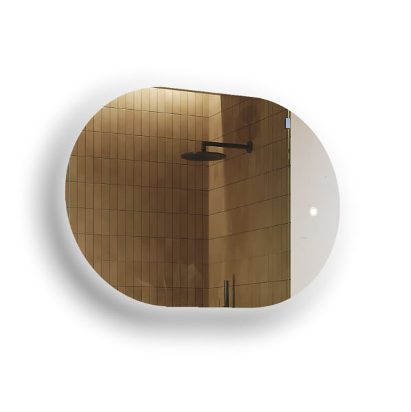 Lustro łazienkowe LED 100x70cm - owalne - LED Dual, włącznik 741986
