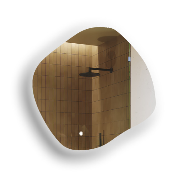 Lustro łazienkowe LED 104x94cm - owalne - LED Dual, włącznik 741930