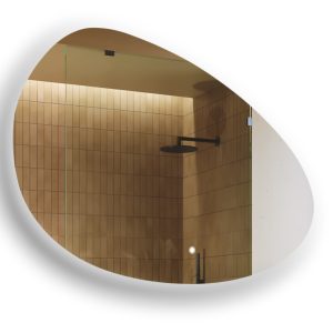 Lustro łazienkowe LED 114x84cm – nieregularne – LED Dual, włącznik 741948