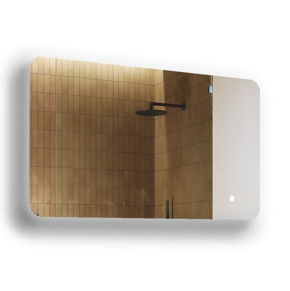 Lustro łazienkowe LED 120x70cm - zaokrąglone - LED Dual, włącznik 741973