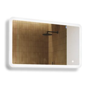 Lustro łazienkowe LED 120x70cm – zaokrąglone – LED Dual, włącznik 738513 Lustro łazienkowe LED 120x70cm – zaokrąglone – LED Dual, włącznik 738513