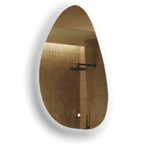 Lustro łazienkowe LED 64x104cm – nieregularne – LED Dual, włącznik 741949 Lustro łazienkowe LED 64x104cm – nieregularne – LED Dual, włącznik 741949
