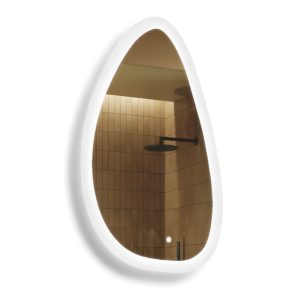 Lustro łazienkowe LED 64x104cm – nieregularne – LED Dual, włącznik 741947 Lustro łazienkowe LED 64x104cm – nieregularne – LED Dual, włącznik 741947