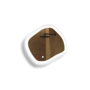 Lustro łazienkowe LED 64x54cm – owalne – LED Dual, włącznik 741944 Lustro łazienkowe LED 64x54cm – owalne – LED Dual, włącznik 741944