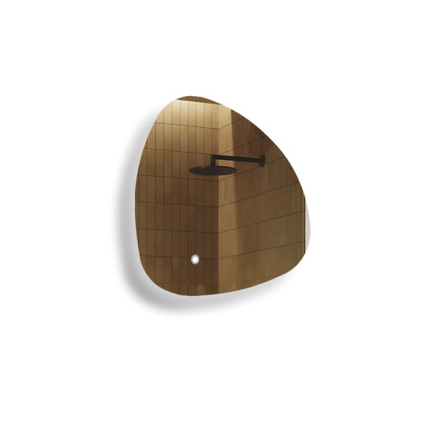 Lustro łazienkowe LED 64x64cm - nieregularne - LED Dual, włącznik 741925