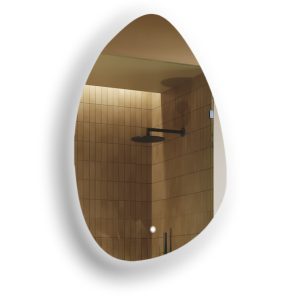 Lustro łazienkowe LED 64x94cm – nieregularne – LED Dual, włącznik 741971 Lustro łazienkowe LED 64x94cm – nieregularne – LED Dual, włącznik 741971