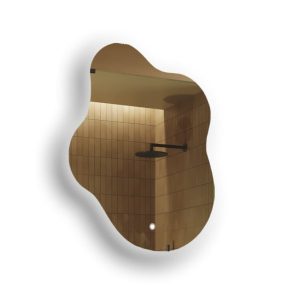 Lustro łazienkowe LED 74x94cm – nieregularne – LED Dual, włącznik 741979 Lustro łazienkowe LED 74x94cm – nieregularne – LED Dual, włącznik 741979