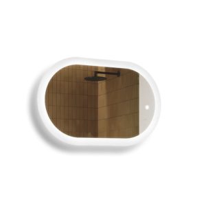 Lustro łazienkowe LED 80x50cm – owalne – LED Dual, włącznik 741980 Lustro łazienkowe LED 80x50cm – owalne – LED Dual, włącznik 741980