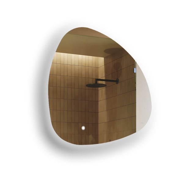 Lustro łazienkowe LED 84x84cm - nieregularne - LED Dual, włącznik 741968