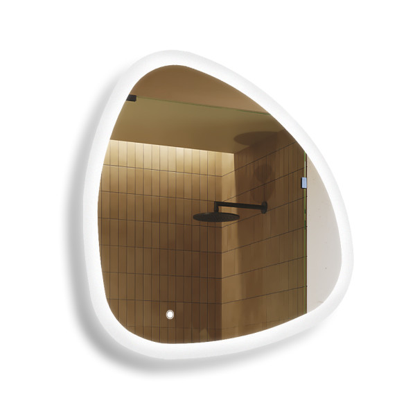 Lustro łazienkowe LED 94x94cm - nieregularne - LED Dual, włącznik 741960