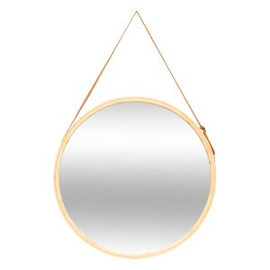 Lustro łazienkowe LOFT na pasku, Ø 50 cm 621004 Lustro łazienkowe LOFT na pasku, Ø 50 cm 621004